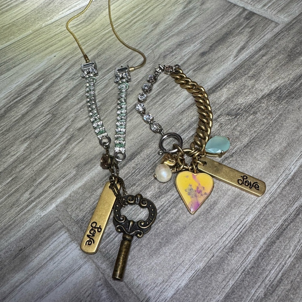 Juicy Couture Charm Bracelet & matching Necklace